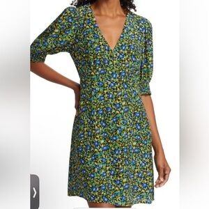 Rails Roma Floral Mini Dress Medium GUC Side Zipper Designer